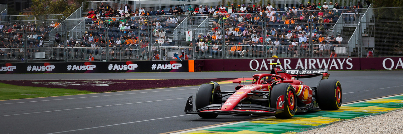 Carlos Sainz on track at the Australian Grand Prix
