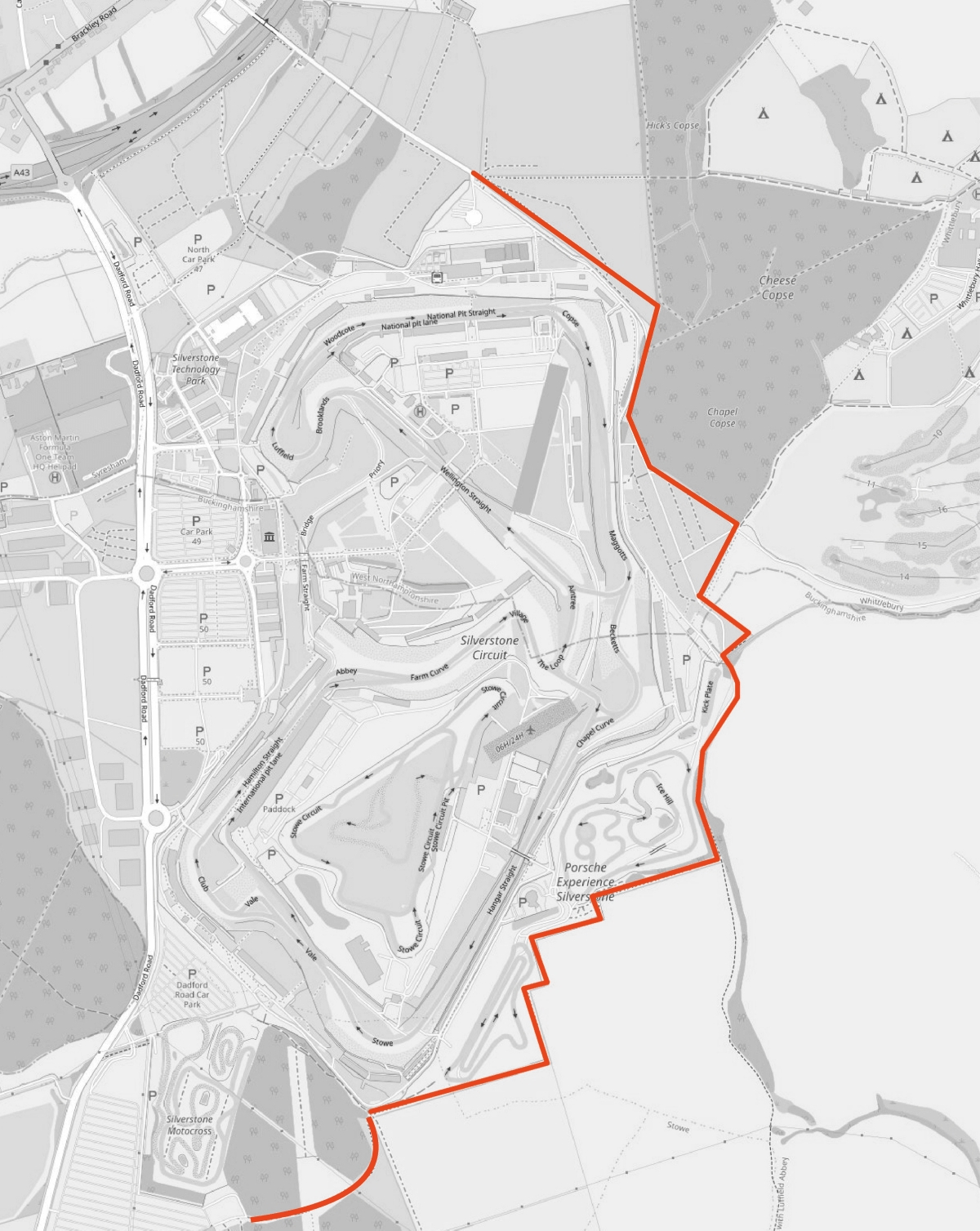 Footpath map