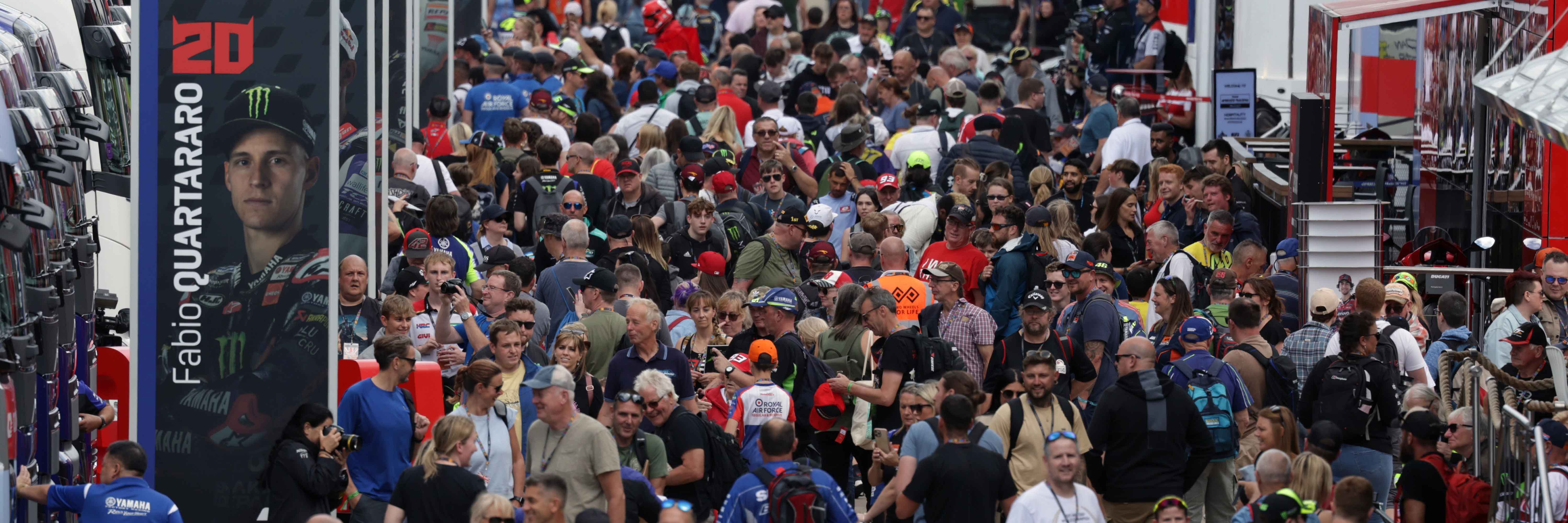 The 2023 MotoGP British Grand Prix paddock