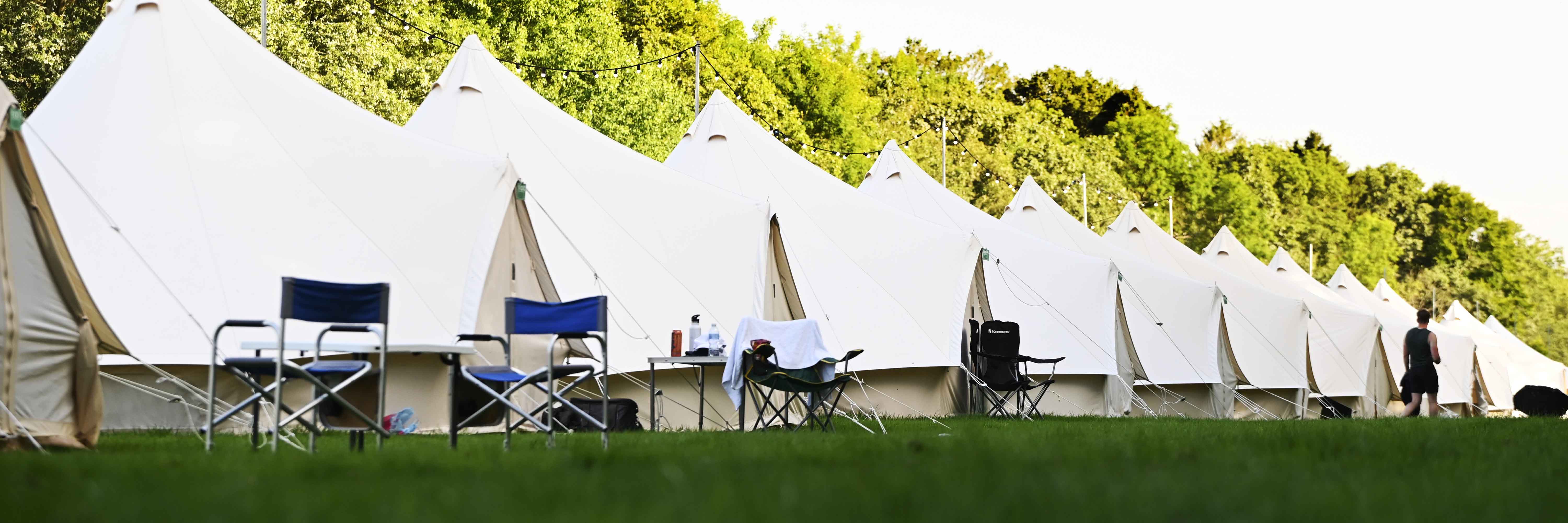 The Ridings glamping tents at the British Grand Prix
