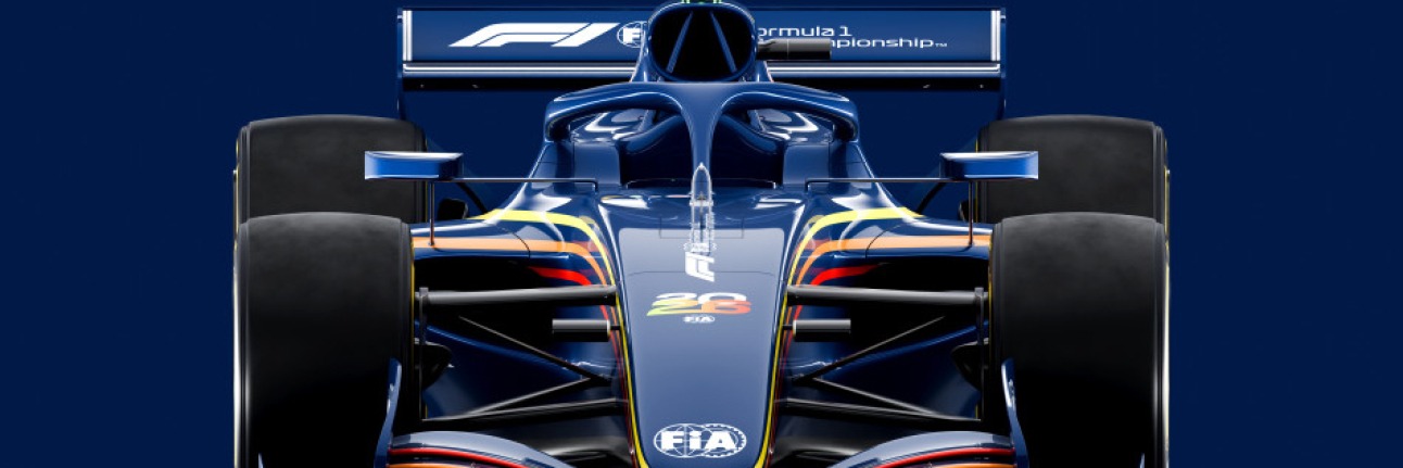 A 2026 F1 car in the new era of regulations
