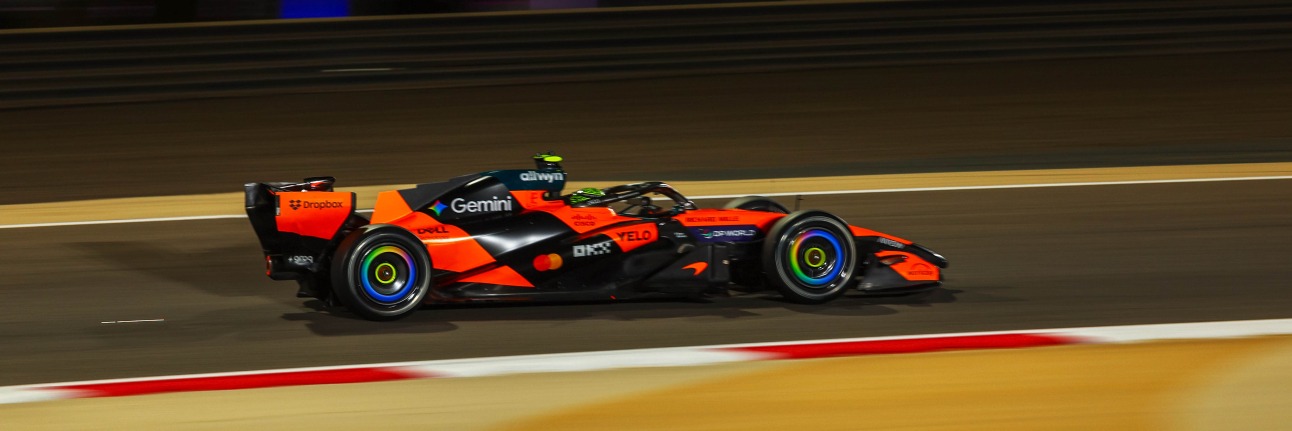 Lando Norris on track during 2026 F1 pre-season testing