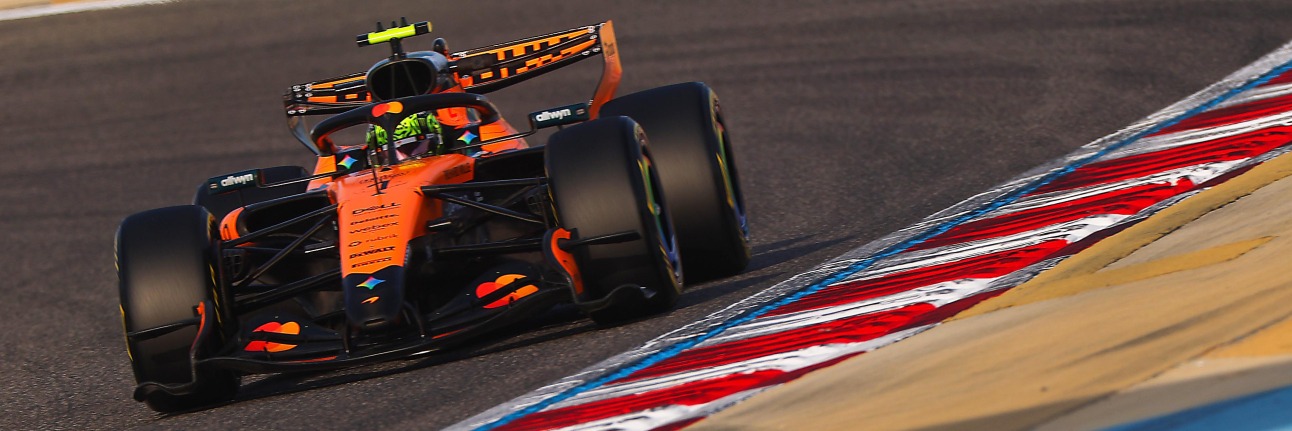 Reigning F1 champion Lando Norris during 2026 testing