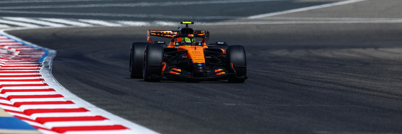 Lando Norris setting the second fastest time in 2026 F1 pre-season testing