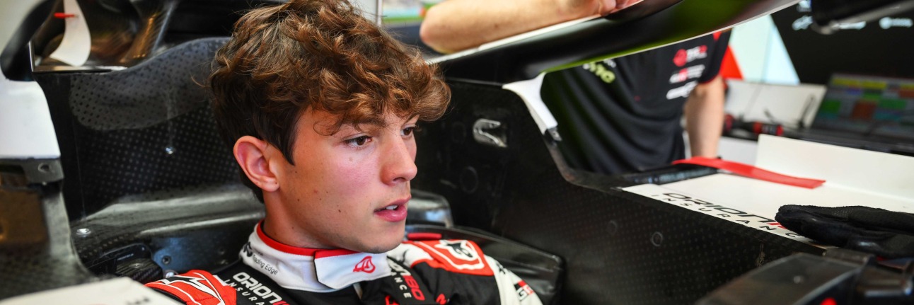 Ollie Bearman in his 2026 Haas F1 car