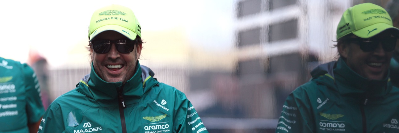 Fernando Alonso in the Dutch Grand Prix paddock