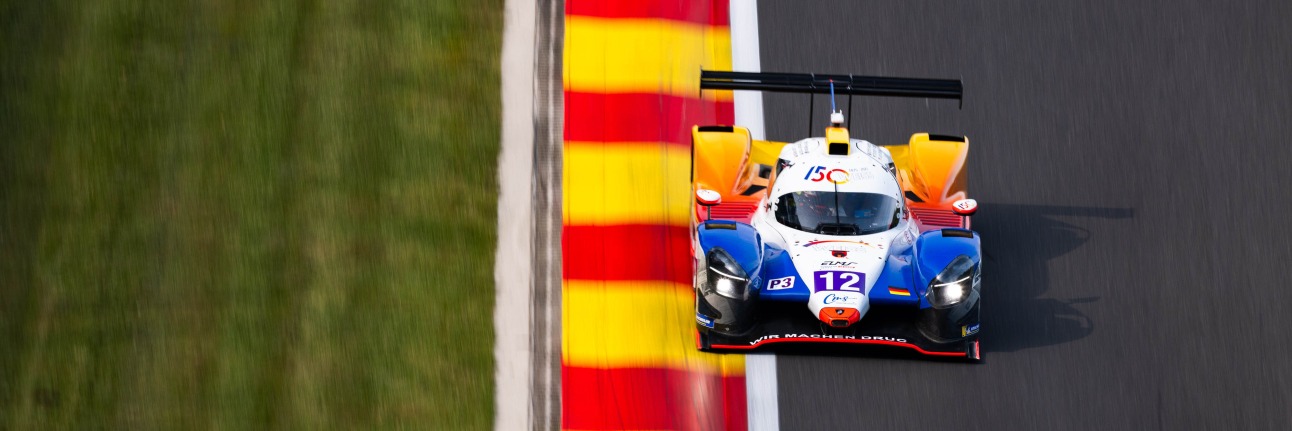 An LMP3 car racing in ELMS 2025