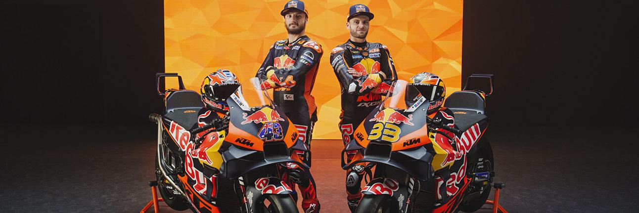 The KTM factory riders for 2024, Brad Binder and Jack Miller