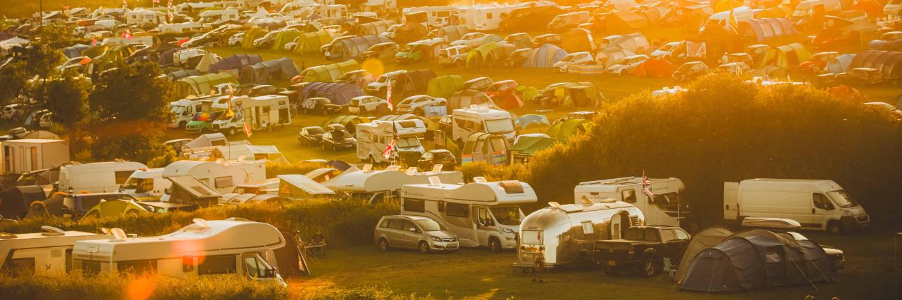 The Cartmel campsite at Silverstone Festival 2023
