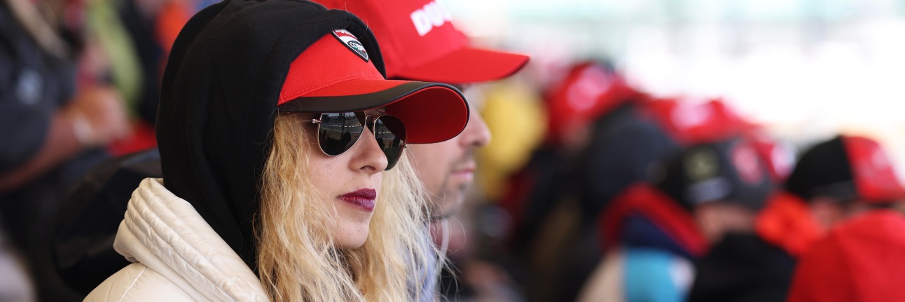 A fan watching MotoGP at Silverstone