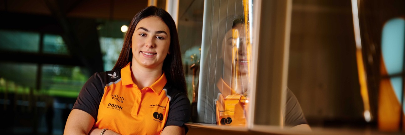 McLaren F1 Academy driver Ella Lloyd