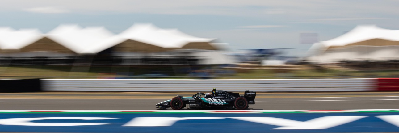 Kimi Antonelli on track at Silverstone before taking victory in the F1 Sprint Race