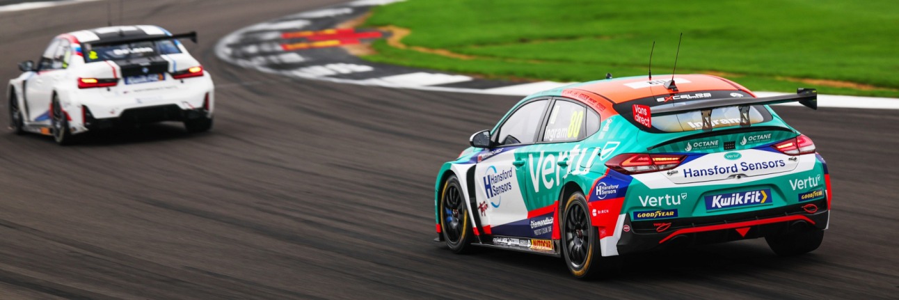 BTCC racing cars at Silverstone