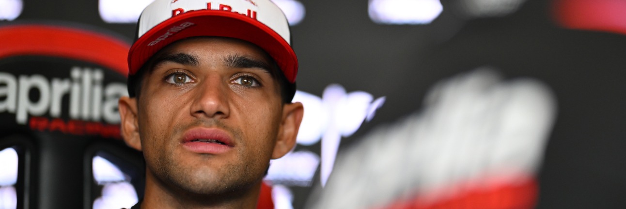 Jorge Martin at MotoGP testing for Aprilia