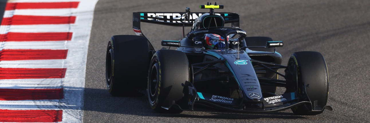 Kimi Antonelli on track in 2026 F1 pre-season testing