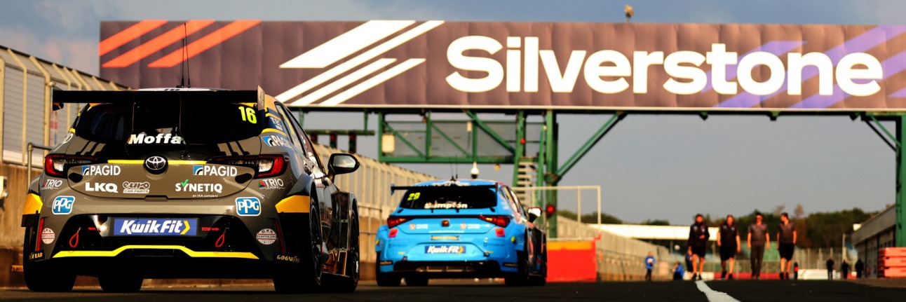 BTCC cars at Silverstone
