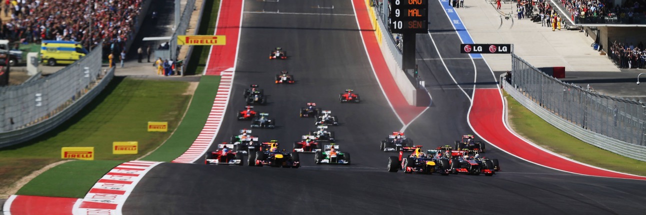 The race start of the 2012 United States Grand Prix