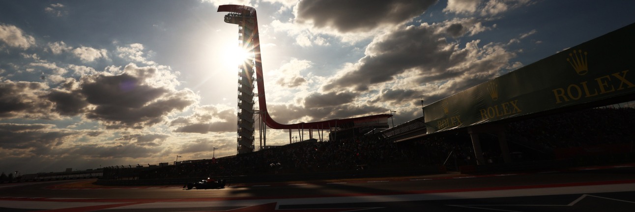 The Circuit of the Americas with F1 cars circulating
