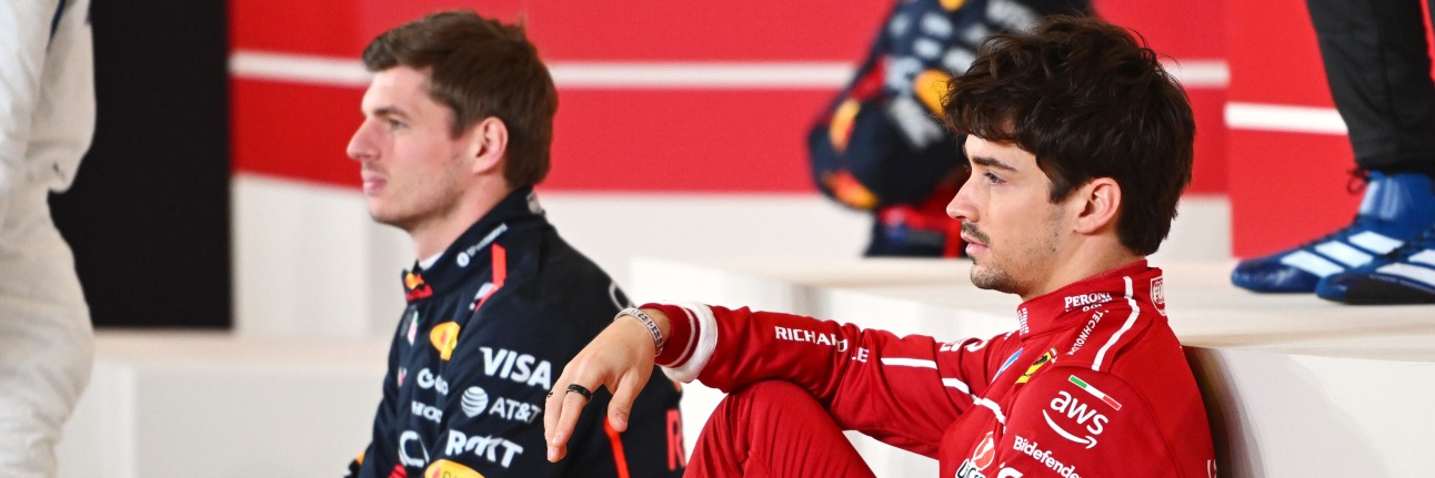Charles Leclerc and Max Verstappen, two drivers on the 2026 F1 grid