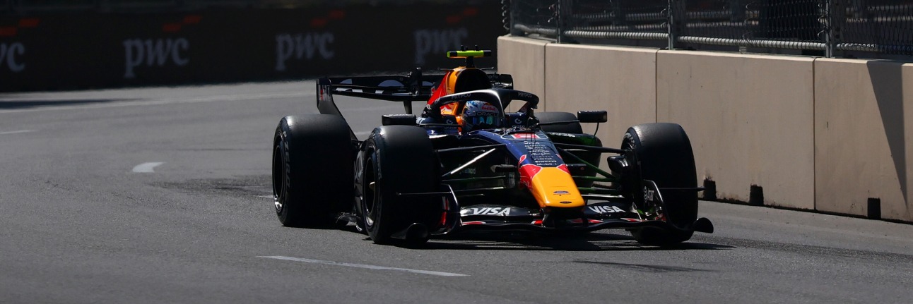 Max Verstappen on track at the 2026 Azerbaijan Grand Prix
