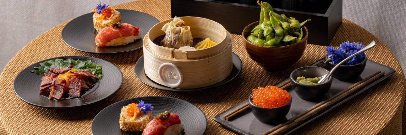 Dumplings and other small plates as part of the 2026 British Grand Prix hospitality offering