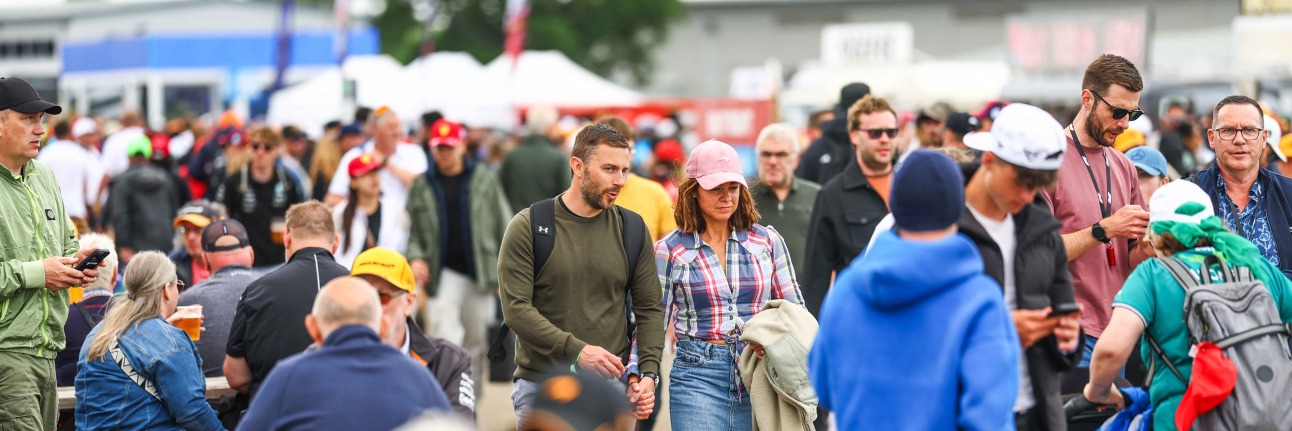 F1 fans at the British Grand Prix at Silverstone