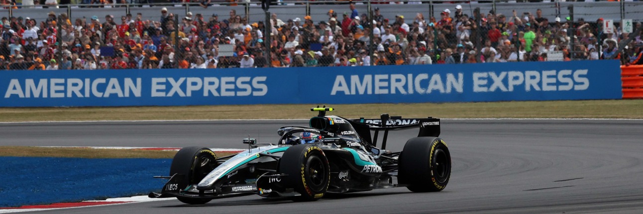 Kimi Antonelli on track at the British Grand Prix