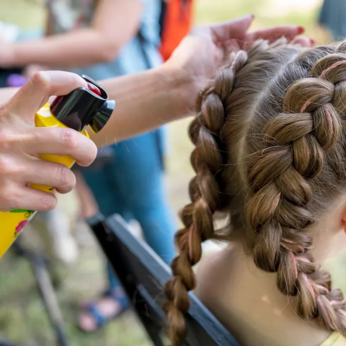 Festival hair at Silverstone Festival