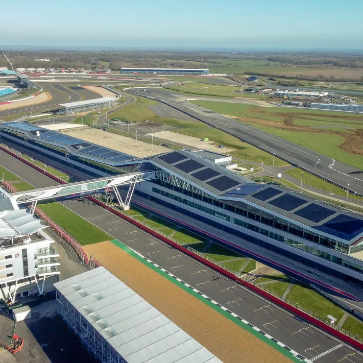 Birdseye view of Silverstone