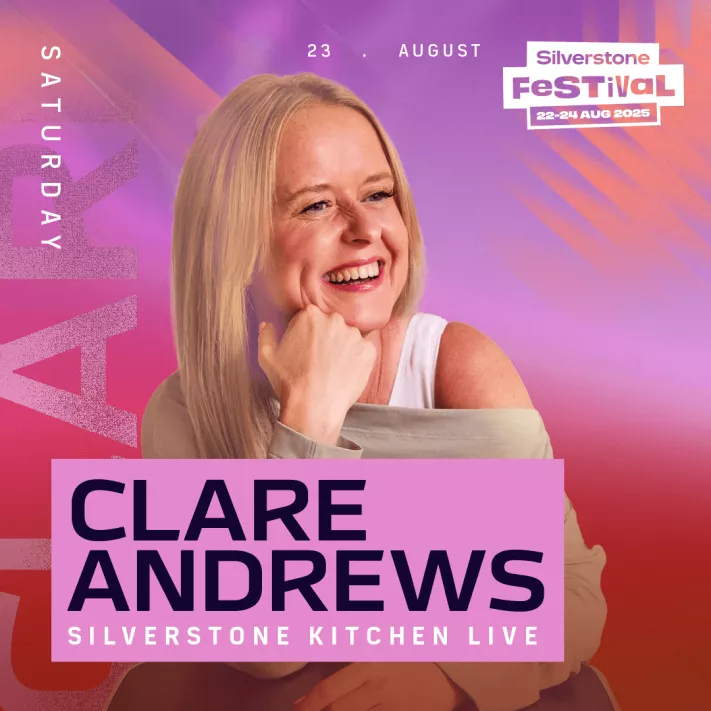 Clare Andrews, Silverstone Kitchen Live, Foodie Fest, Silverstone Festival