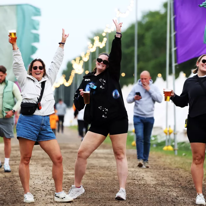 women having photo taken at the ridings