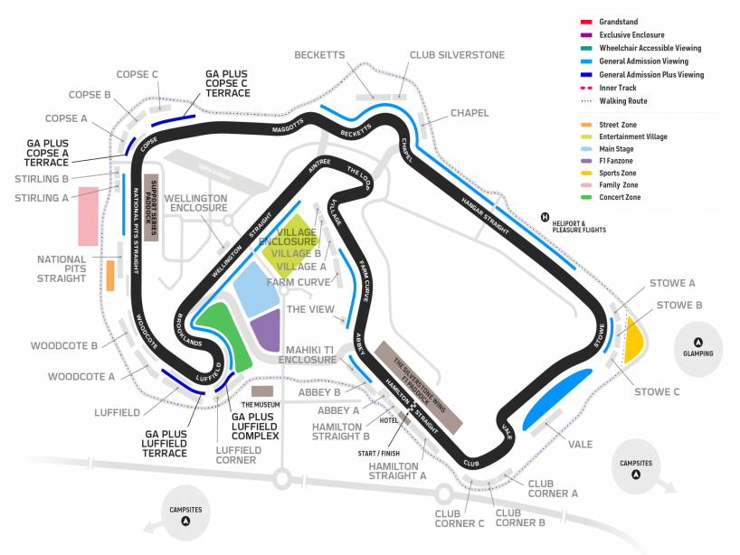 Formula 1 British Grand Prix Prices Silverstone