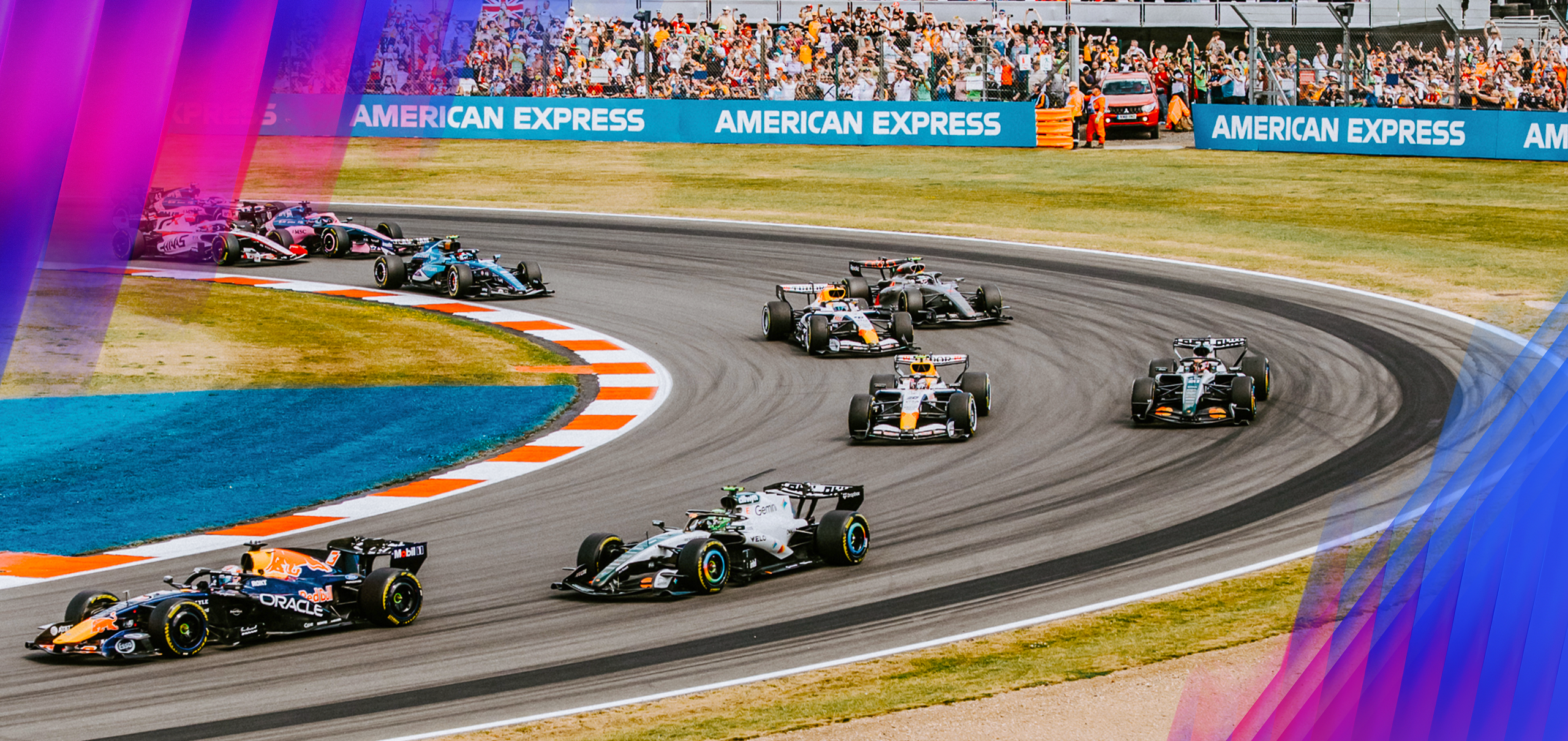 cars on track the the formula 1 british grand prix