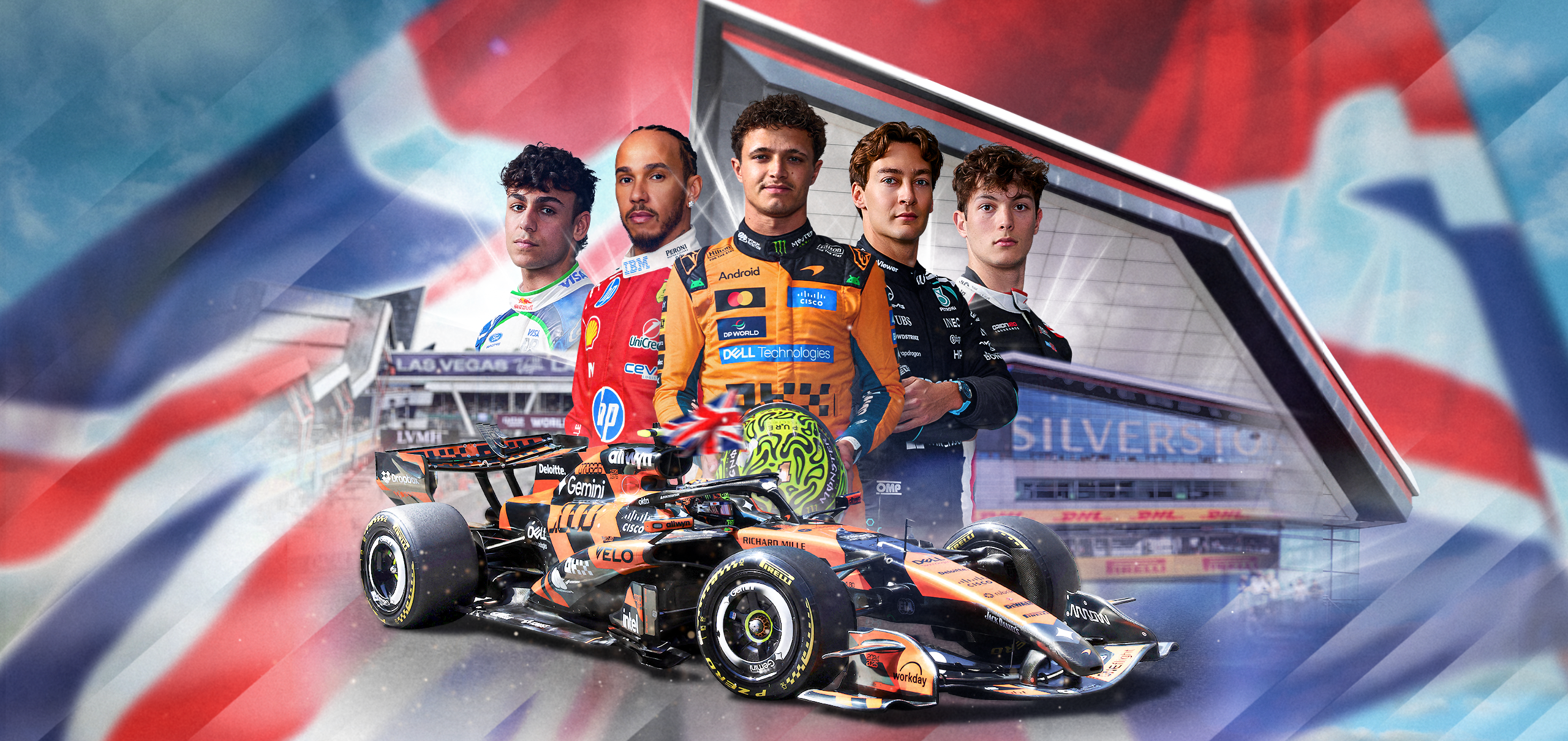 F1 GP Wielkiej Brytanii 2026 na Silverstone - oficjalna grafika wydarzenia