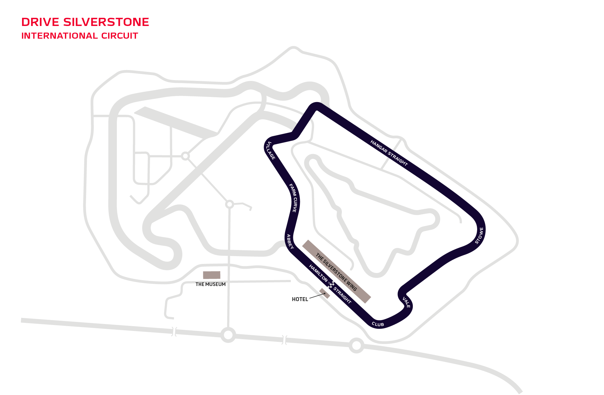 Drive Silverstone International circuit map