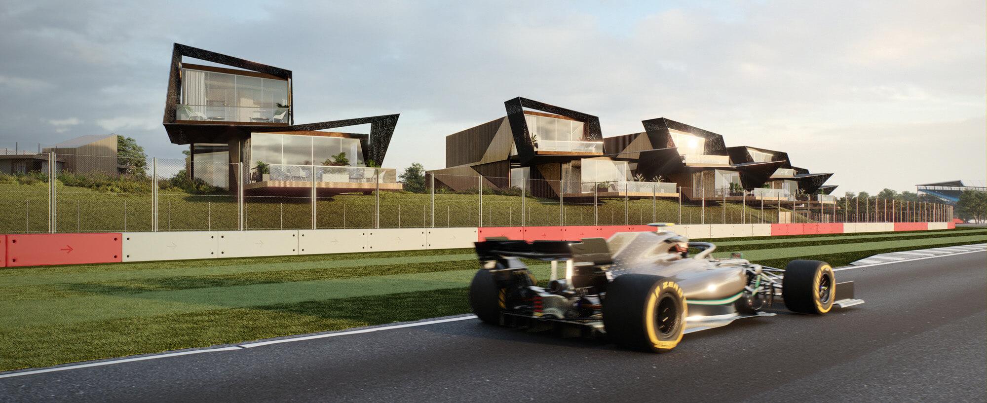Escapade Silverstone Trackside Residence Front view
