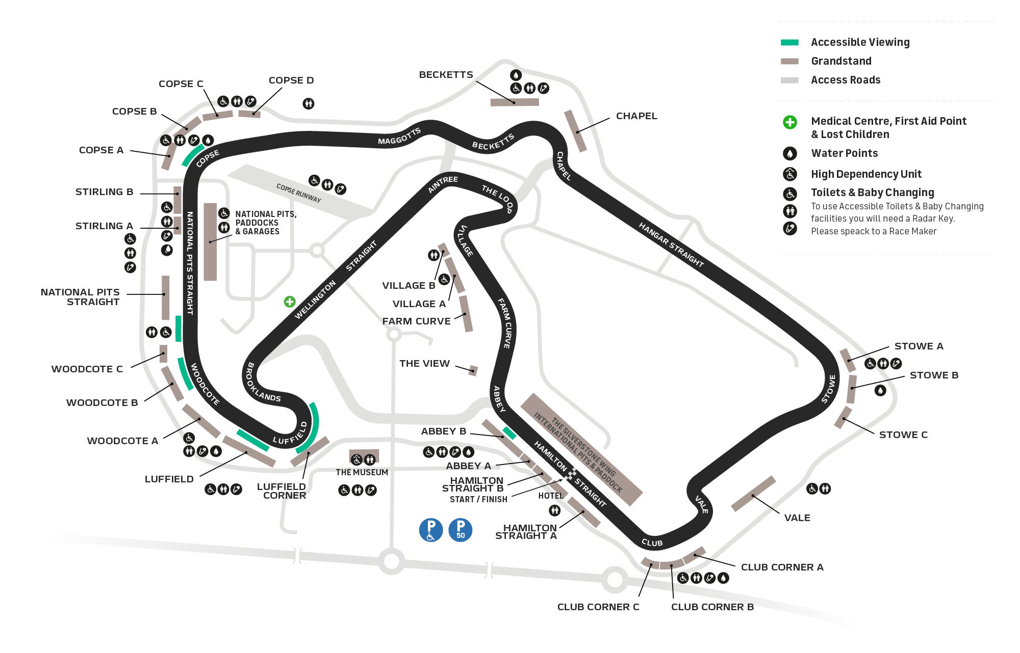 F1 Accessible Map
