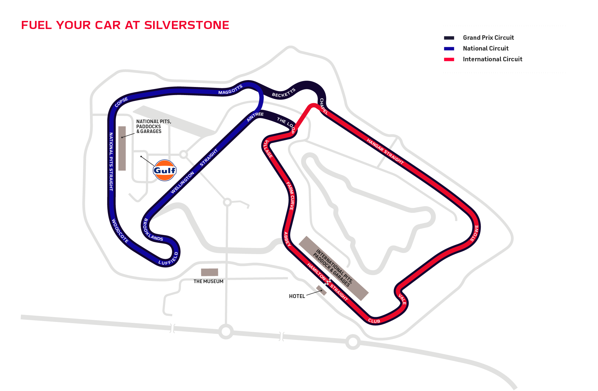 Silverstone Fuel Station location map