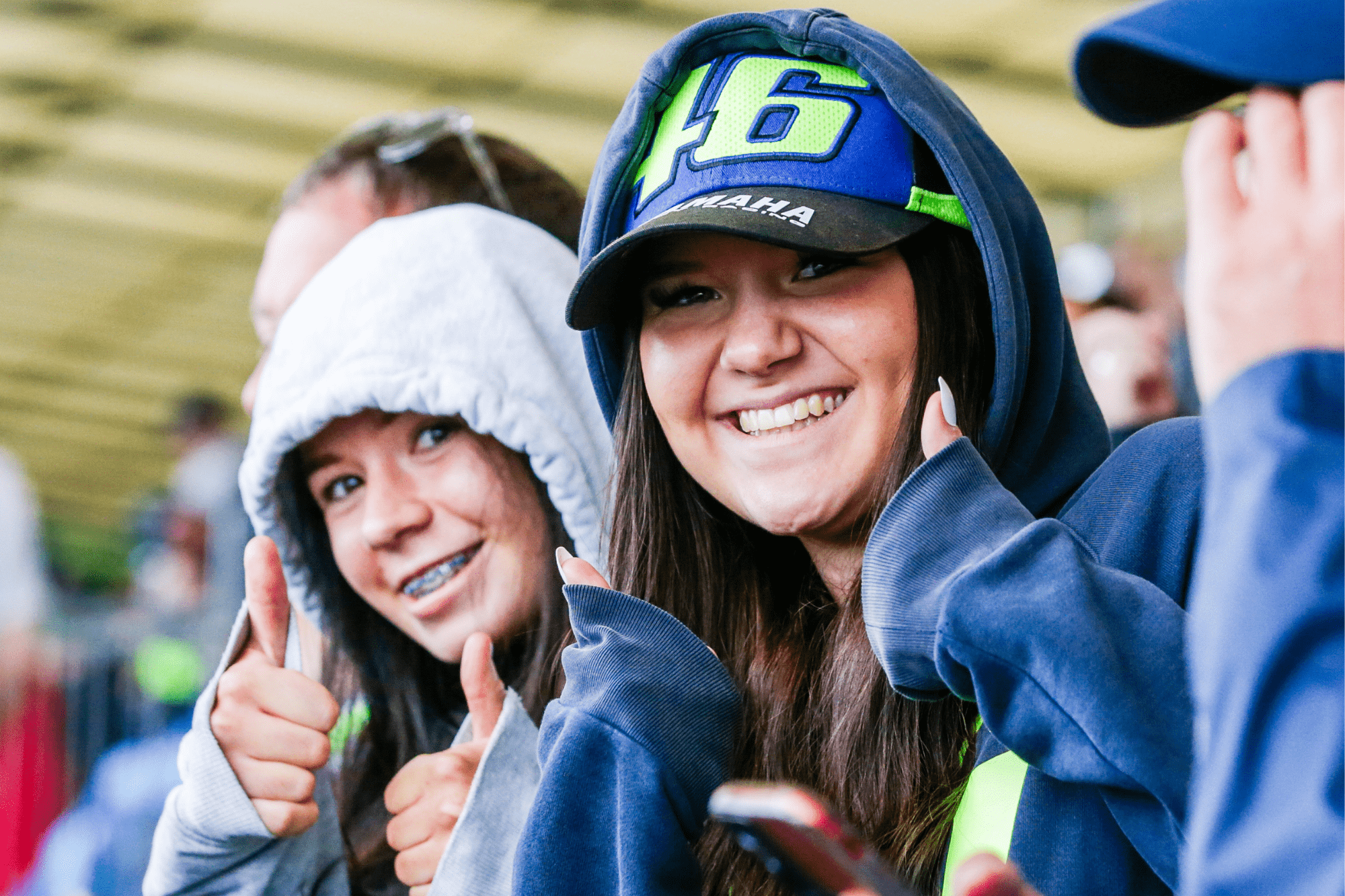 Fans at MotoGP