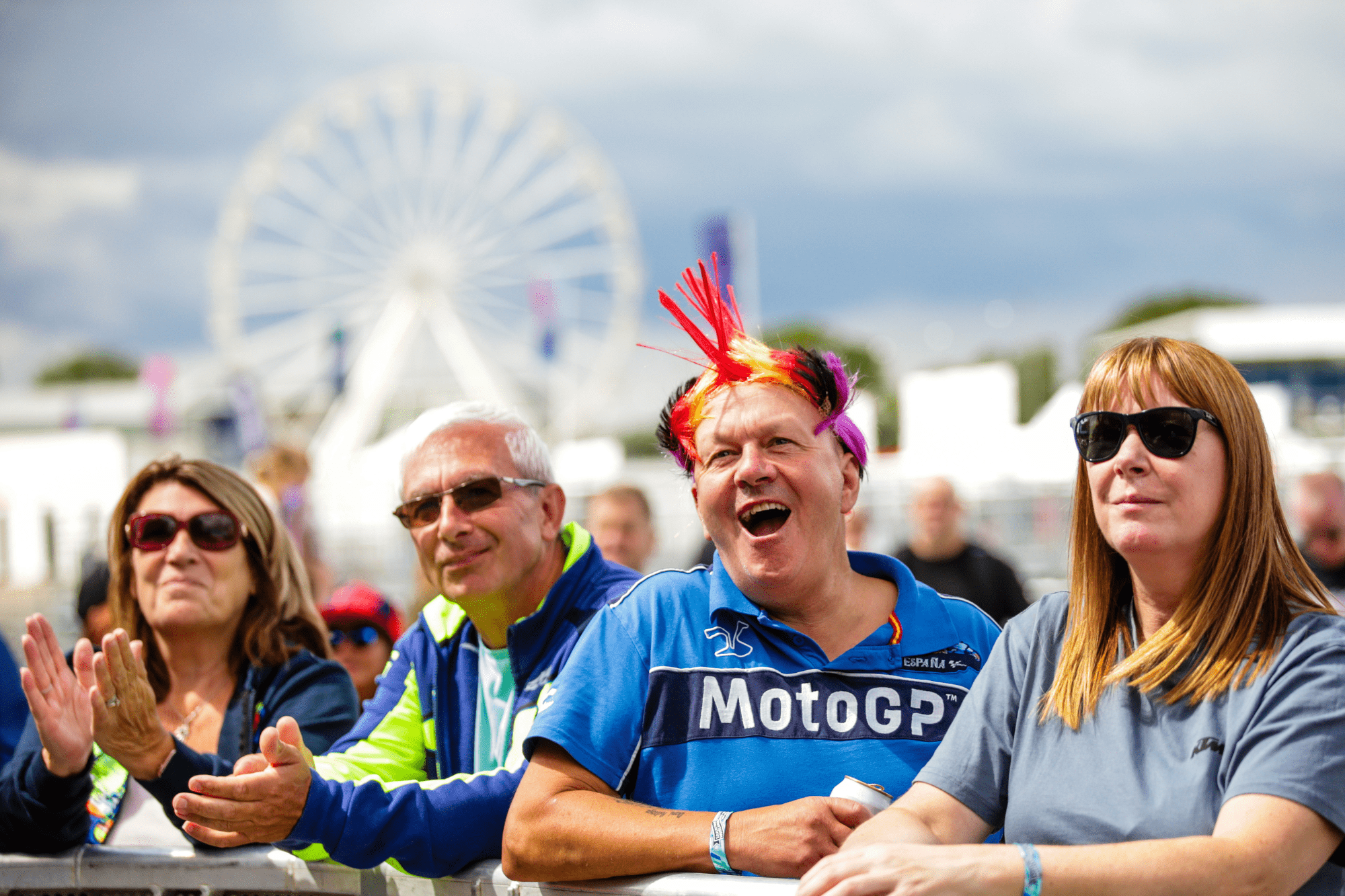 Fans at MotoGP