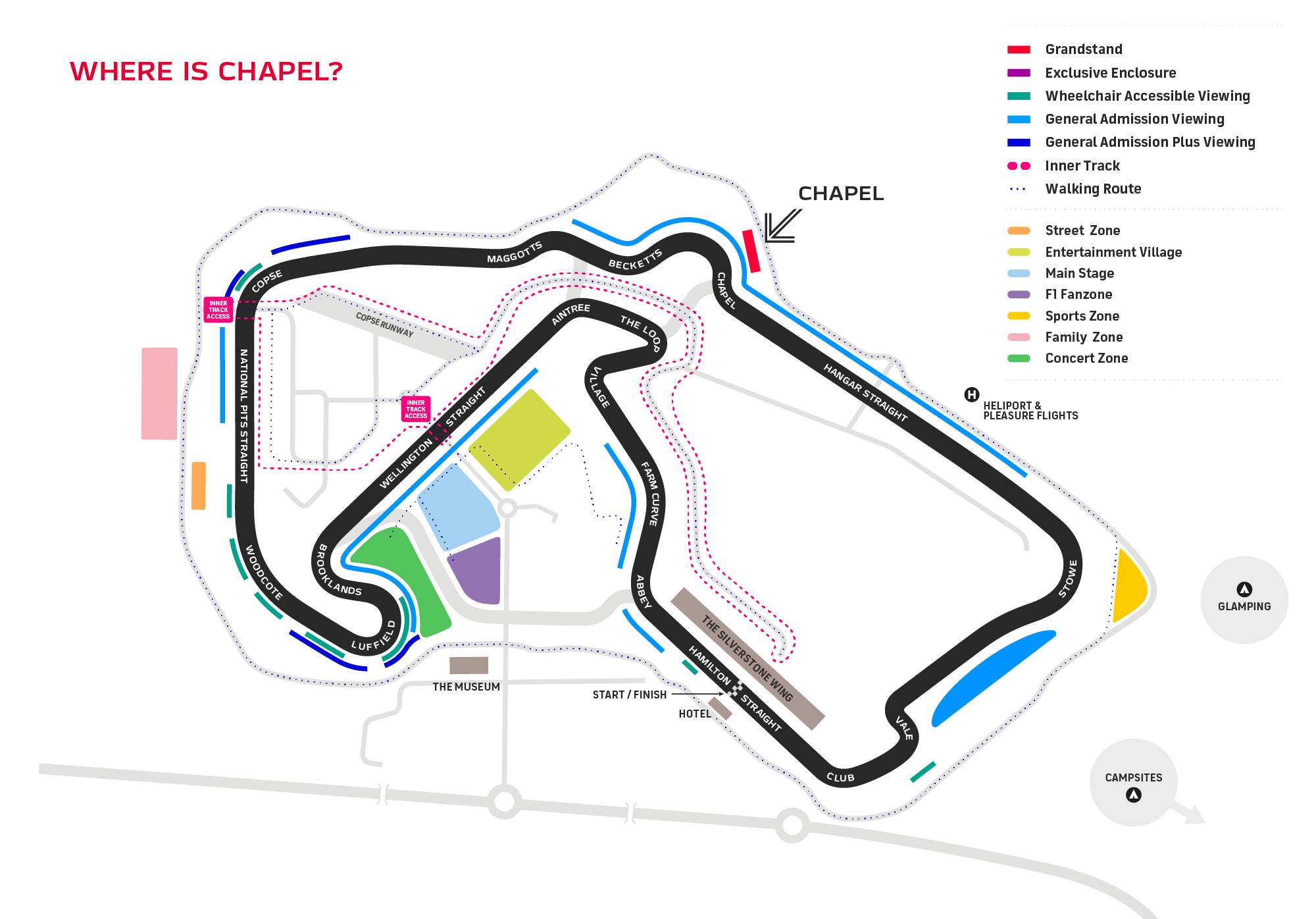 Formula 1 Qatar Airways British Grand Prix Area Overview Silverstone