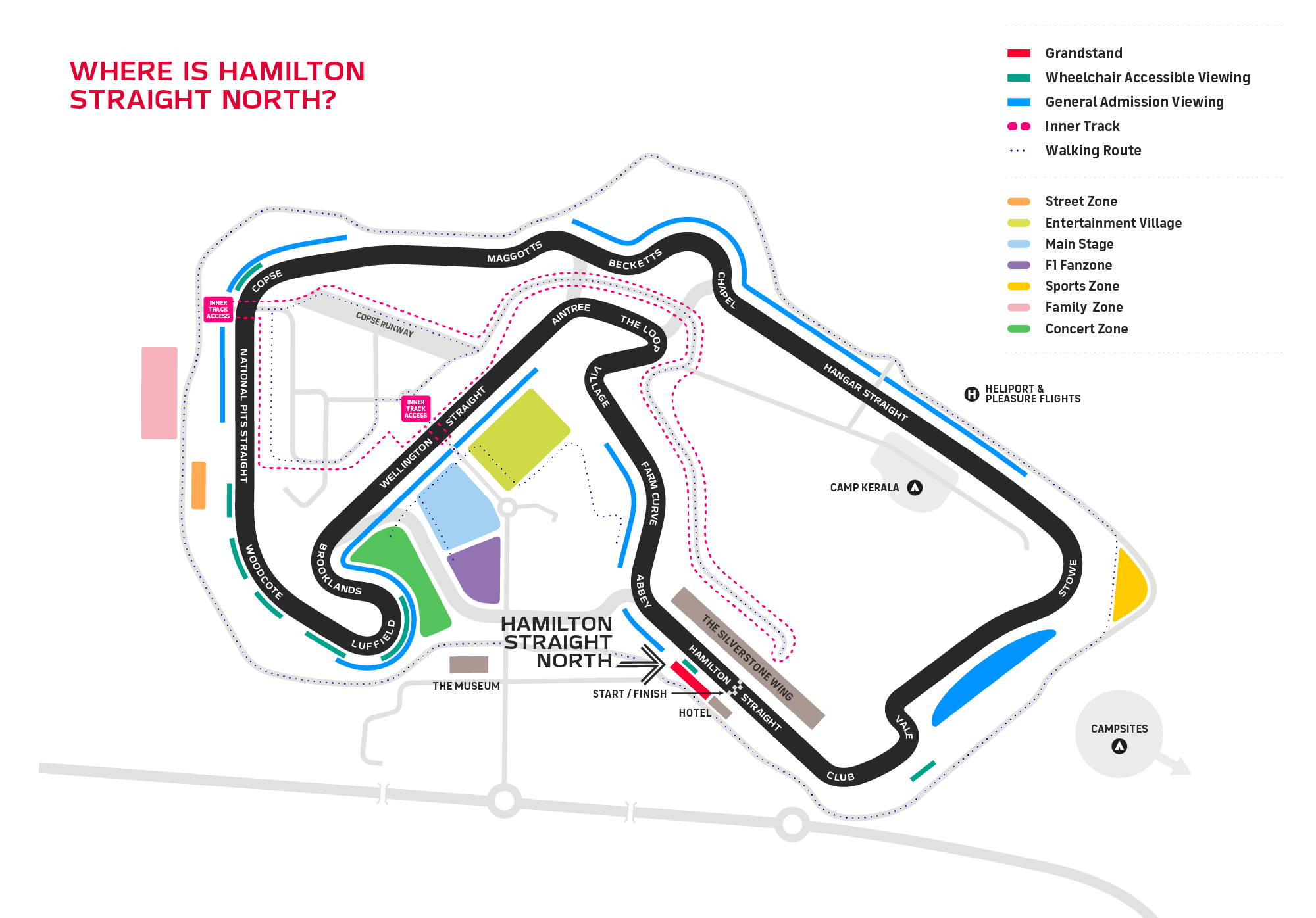 Formula 1 British Grand Prix Area Overview Silverstone