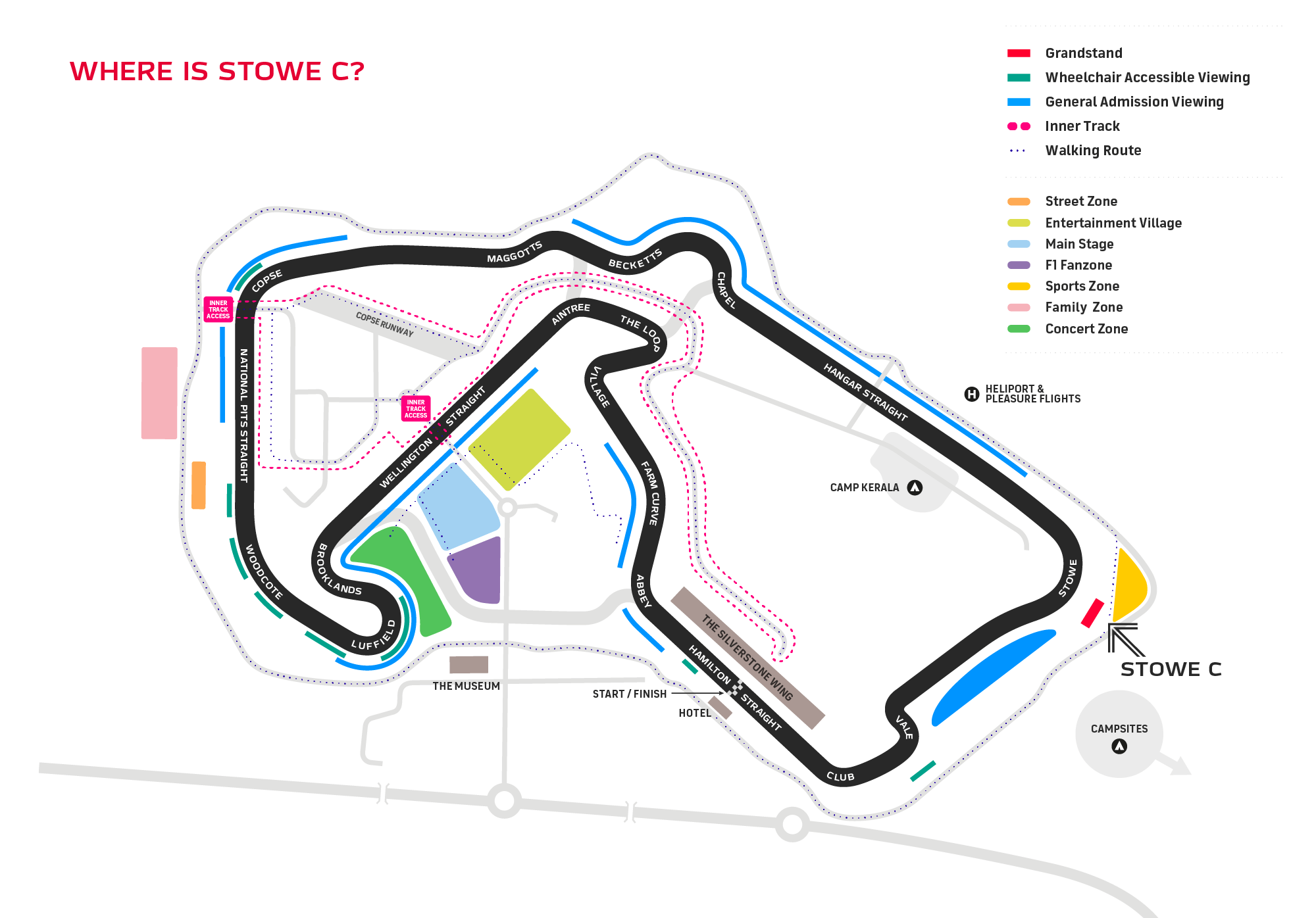 Formula 1 British Grand Prix Area Overview Silverstone