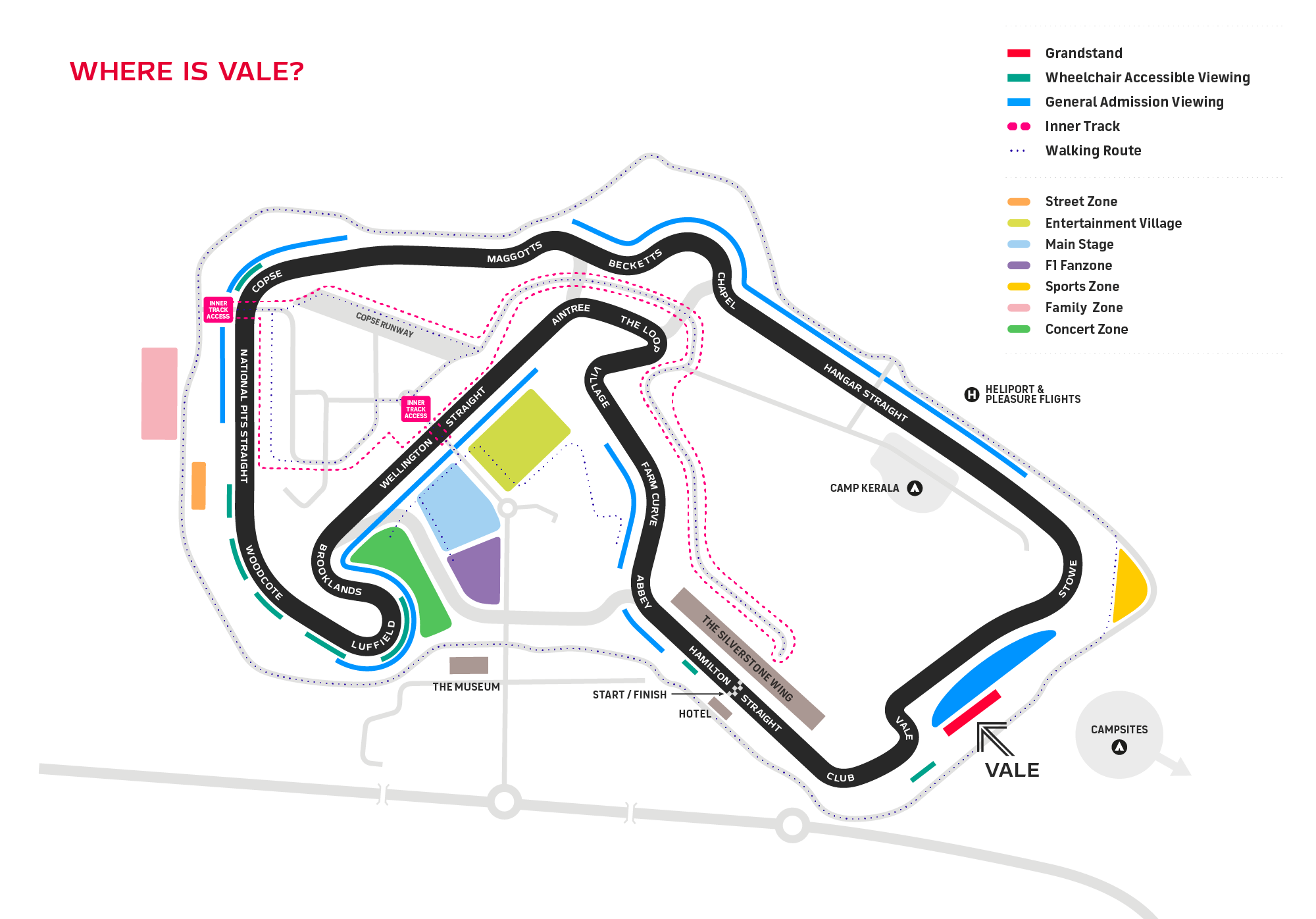 Formula 1 British Grand Prix Area Overview Silverstone