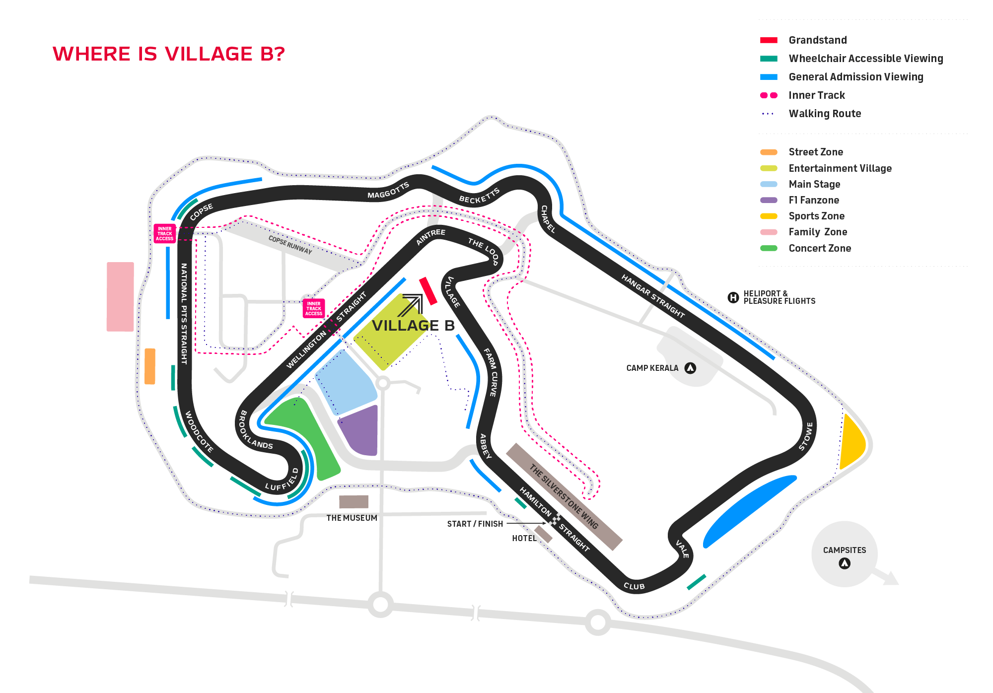 Formula 1 Qatar Airways British Grand Prix Area Overview Silverstone