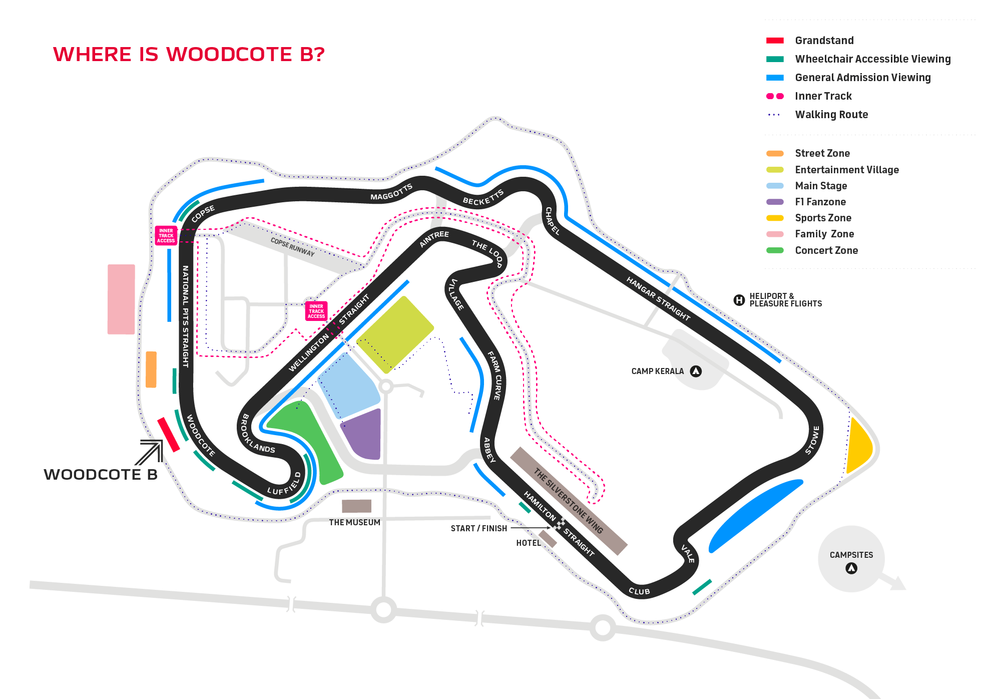 Formula 1 British Grand Prix Area Overview Silverstone
