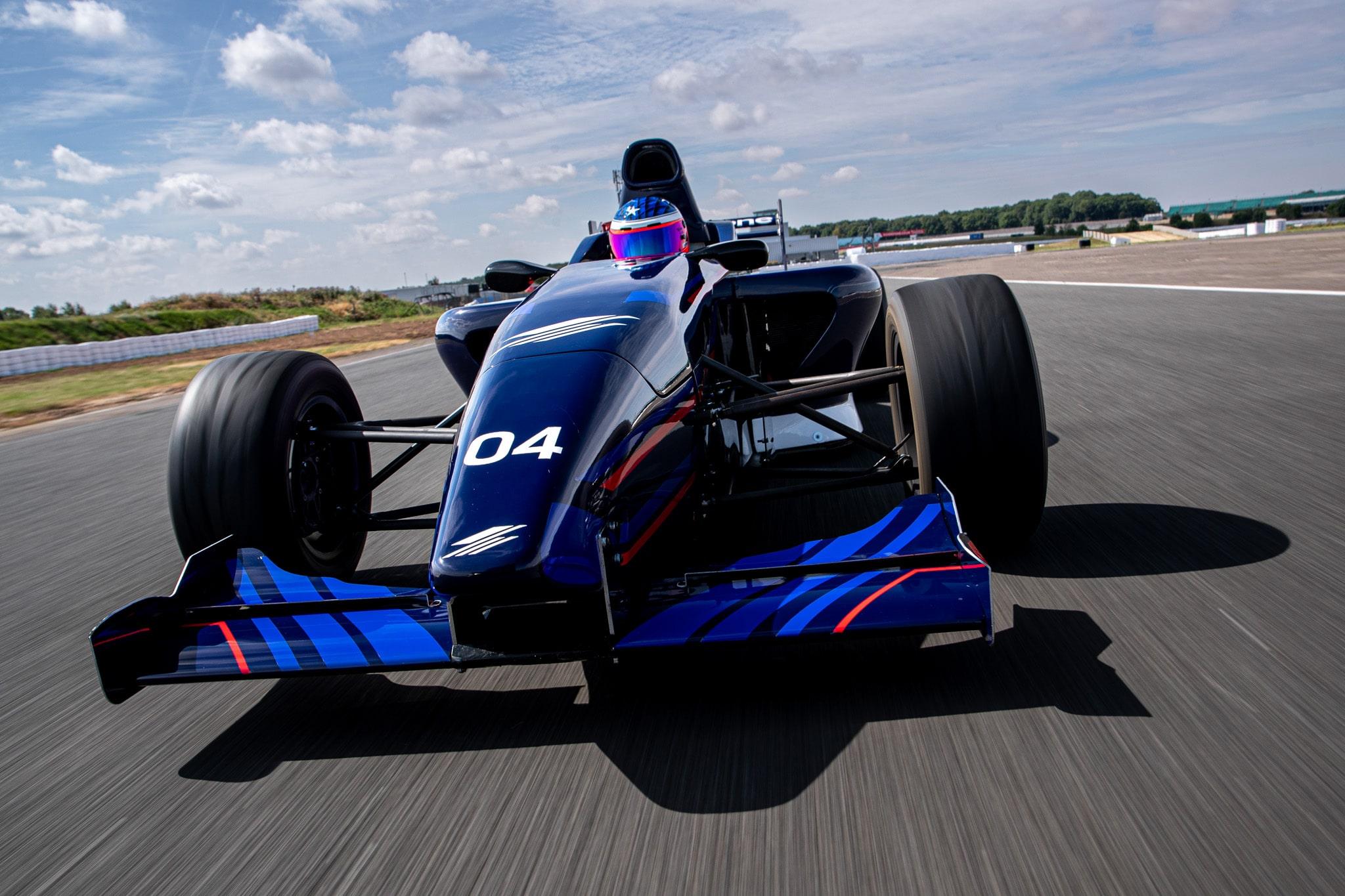 Single seater on track at Silverstone