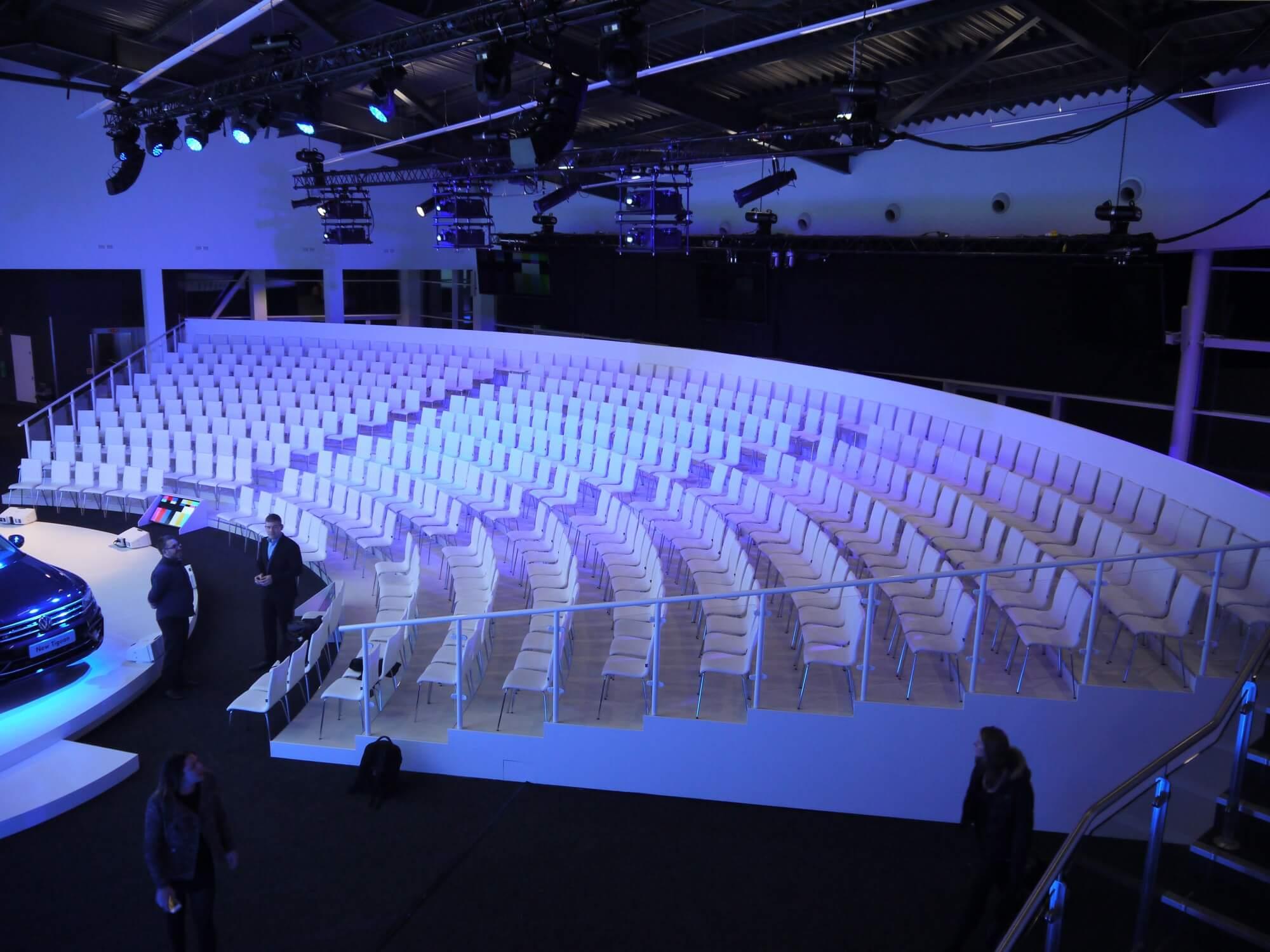 Auditorium at Silverstone ready for an event