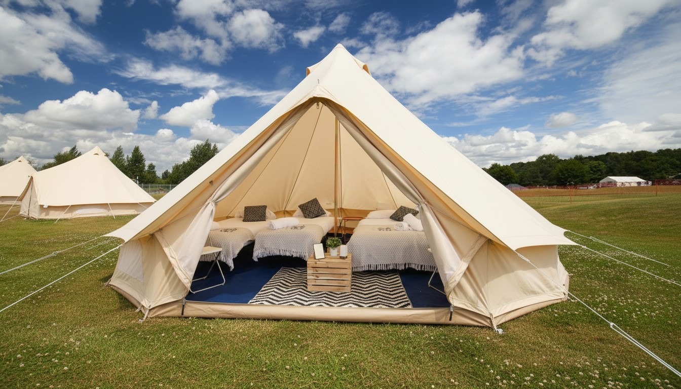 golf club glamping tent