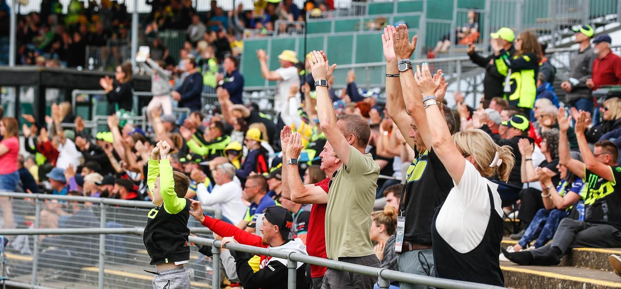 fans cheering